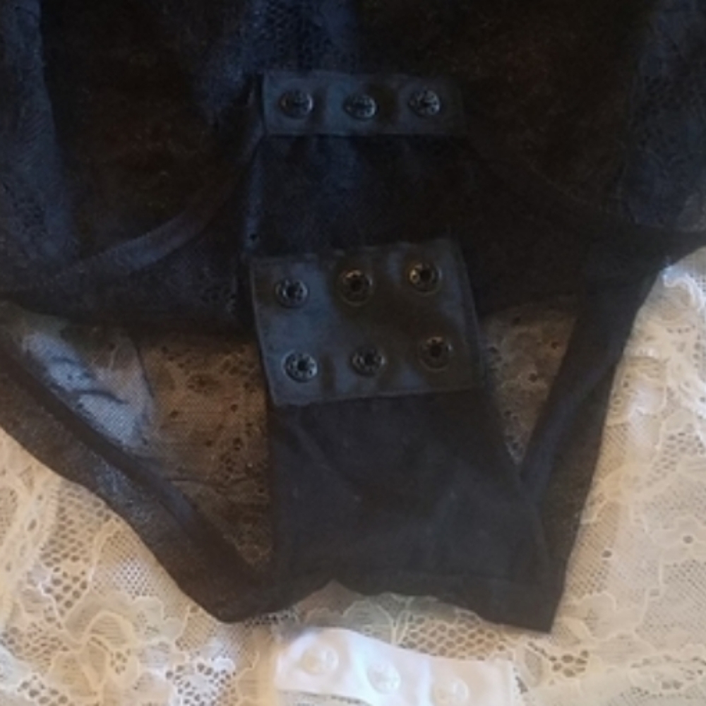 2. Sam Edelman black lace bodysuit - Picture 7 of 10